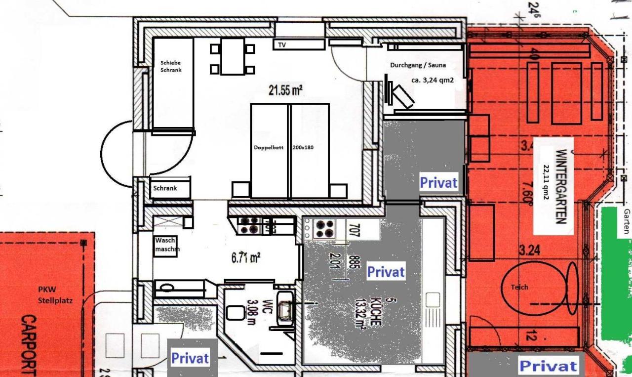 Kommod Stuv - Fewo Fuer 2 Personen Mit Wintergarten Und Sauna Langstedt Eksteriør bilde